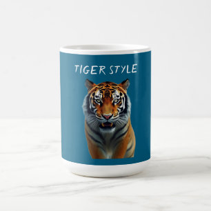 Caneca De Café Estilo Tigre – Gráficos de Energia Selvagem