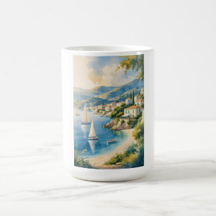 Caneca De Café Estilo Vintage Cote D'Azur Viagem francês