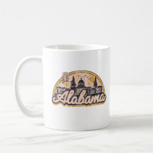 Caneca De Café Estilo Vintage do Alabama