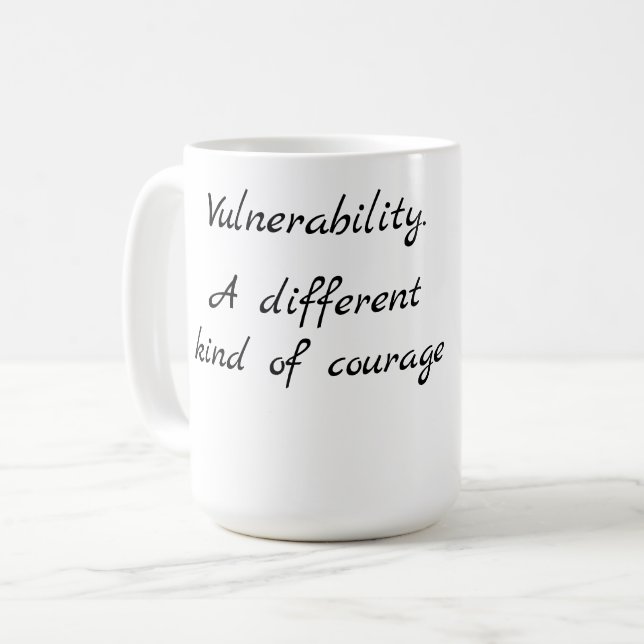 Caneca De Café Estilos de Apego Inspirados na Vulnerabilidade   (Frente Esquerda)