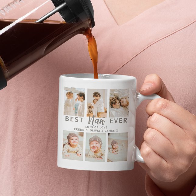 Caneca De Café Estiloso Melhor Nan Já 6 Fotos  (Criador carregado)