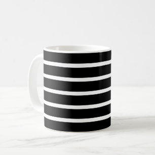 Caneca De Café Estirpe Negra e Branca Moderna