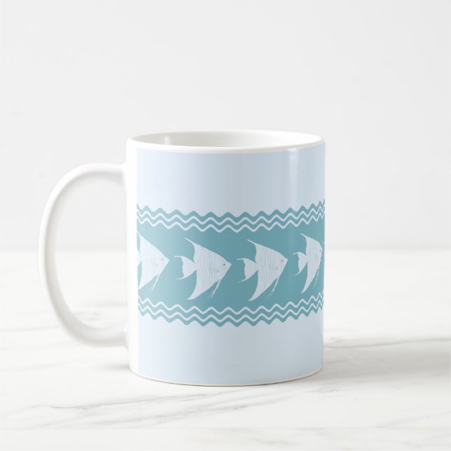 Caneca De Café Estirpes de Ângora Azul Claro (Esquerda)