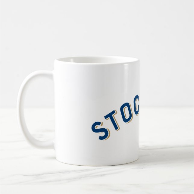 Caneca De Café Estocolmo, Suecia Vintage Arch (Esquerda)