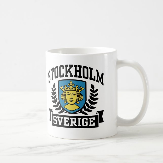Caneca De Café Estocolmo Sverige (Direita)
