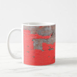 Caneca De Café Estofo antigo e descascador de madeira conselho pi