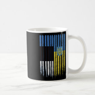 Caneca De Café Estônia Ucrânia Estoniano Ucraniano Bandeira
