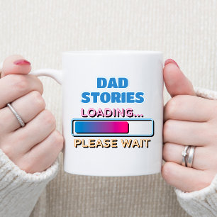 Caneca De Café Estórias de pais carregando Aguarde