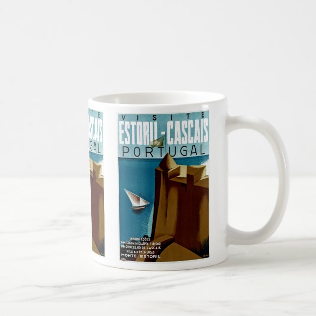 Caneca De Café Estoril - Cascais Portugal (Direita)