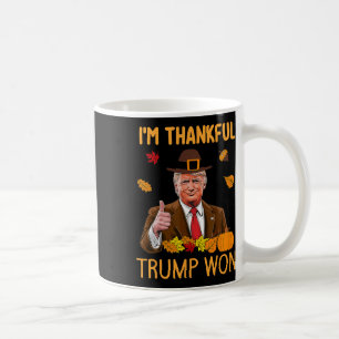 Caneca De Café Estou agradecido Trump Won Ação de Graças à Turqui