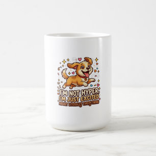 Caneca De Café Estou Apenas Animado Com Tudo Gif de Cachorrinho