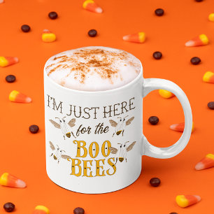 Caneca De Café Estou Aqui Apenas Para as Abelhas Boo, Funny Hallo