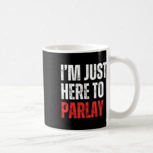 Caneca De Café Estou Aqui Para Apostar Em Futebol Americano
