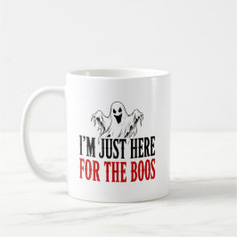 Caneca De Café Estou Aqui Só Para Os Vaias Fantasma Engraçado De