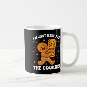 Caneca De Café Estou Aqui Só Pelos Cookies Gingerbear 