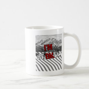 Caneca De Café Estou Bem Quebrado - Estou Quebrado 1