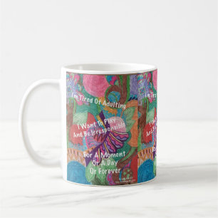 Caneca De Café Estou Cansado De Adultar