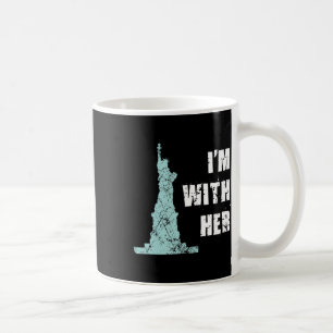 Caneca De Café Estou com a estátua da liberdade dela