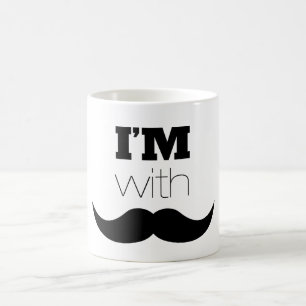Caneca De Café Estou com bigode
