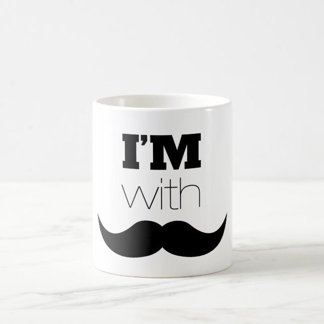 Caneca De Café Estou com bigode (Centro)