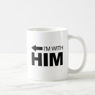 Caneca De Café Estou com ele (esquerda)