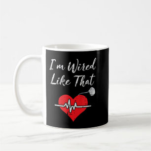 Caneca De Café Estou com fio como aquele cardíaco de cirurgia de 