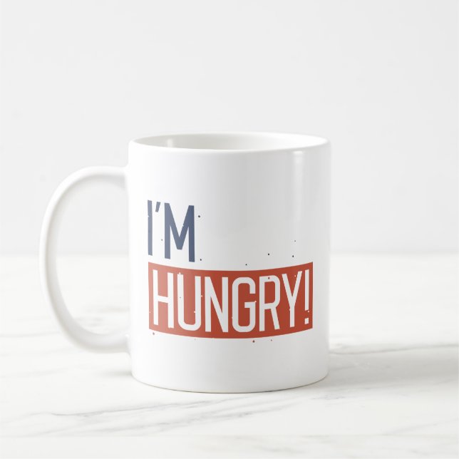 Caneca De Café Estou com fome (Esquerda)