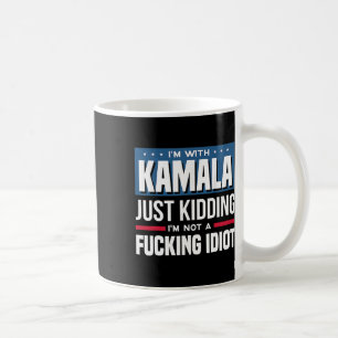 Caneca De Café Estou Com Kamala Só Estou Brincando Não Sou Um Idi