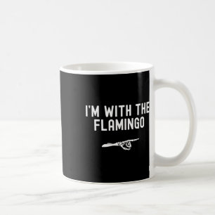 Caneca De Café Estou com o Dia de as Bruxas engraçado Flamingo Sk
