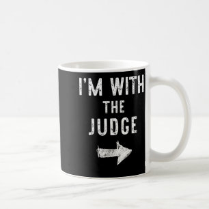 Caneca De Café Estou com o Juiz Fantasia de Halloween Engraçada p