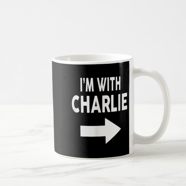 Caneca De Café Estou com o nome Charlie (Direita)