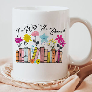 Caneca De Café Estou com os Livros Banidos