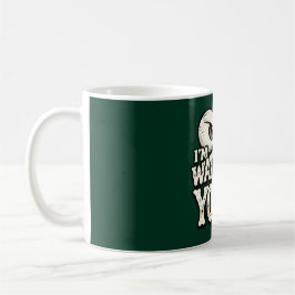 Caneca de Café "ESTOU DE OLHO EM VOCÊ" Olhos Retro