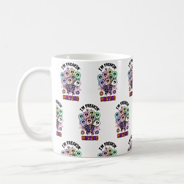 Caneca De Café Estou derretendo fantasmas do Sorvete do Halloween (Esquerda)