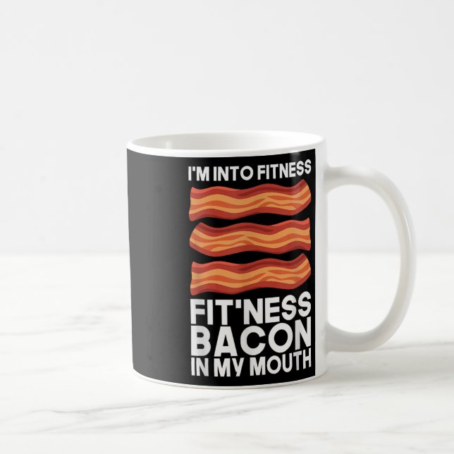 Caneca De Café Estou Em Bacon De Malhação Na Minha Boca, Camisa D (Direita)