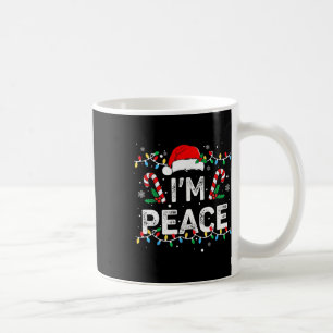 Caneca De Café Estou em paz. Vim em paz Engraçada, Casal.