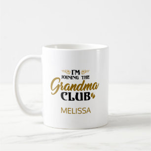 Caneca De Café Estou Entrando no Clube da Vovó Revelação do Bebê