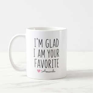 Caneca De Café Estou Feliz Por Ser Seu Nome Personalizado Favorit