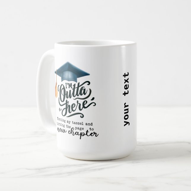 Caneca De Café Estou fora daqui (Frente Esquerda)