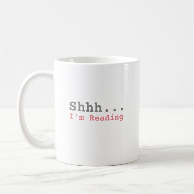 Caneca De Café Estou lendo | Engraçado (Esquerda)