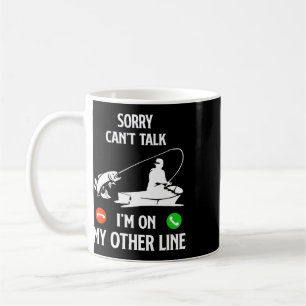 Caneca De Café Estou Na Outra Linha Pai Humor Ditado Engraçado Pe