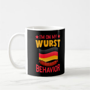 Caneca De Café Estou no meu comportamento de Wurst, alemão Oktobe