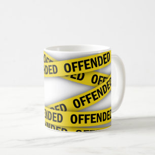 Caneca De Café Estou ofendido que a fita policial não atravesse