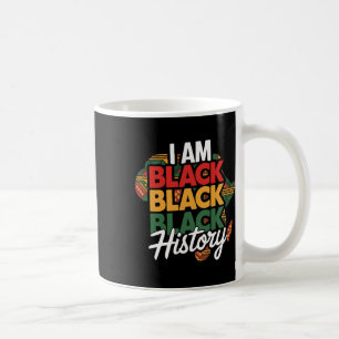 Caneca De Café Estou Orgulhoso da História Negra Afro Melanina Af