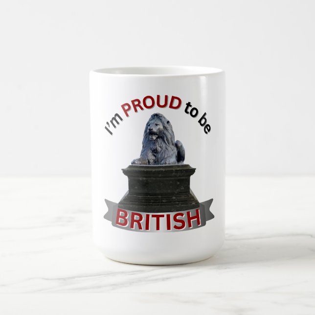 Caneca De Café Estou Orgulhoso de ser britânico (Centro)