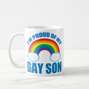 Caneca De Café Estou orgulhoso do meu Gay Filho LGBTQ Pai de apoi