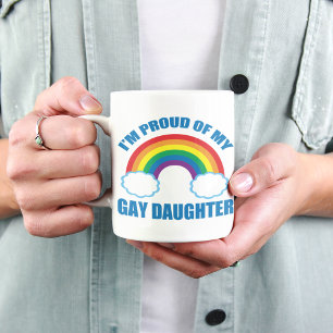 Caneca De Café Estou orgulhoso do meu Pai Gay LGBTQ mãe