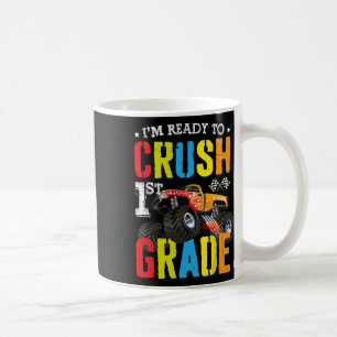 Caneca De Café Estou Pronto Para Esmagar Caminhão Monstro Menino 