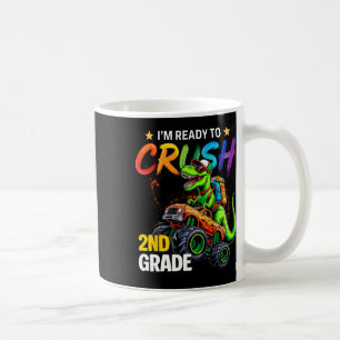 Caneca De Café Estou Pronto Para Esmagar Dinossauros de Caminhão 