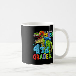 Caneca De Café Estou pronto para esmagar o dinossauro do 4º ano d